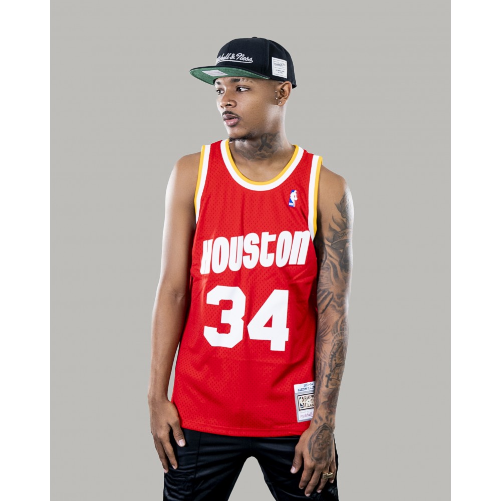 Houston Rockets Basketball Jersey Hakeem Olajuwon Number 34 