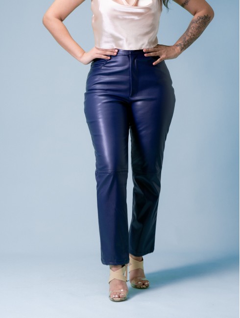 Pantalón De Mujer En leather