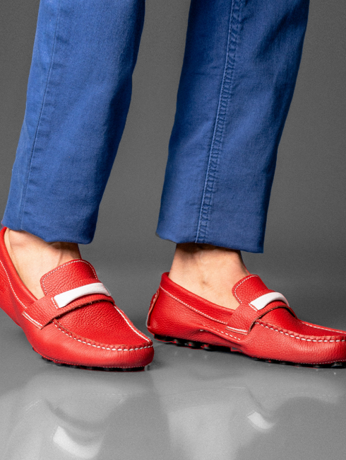 Zapato Rojo Granulado