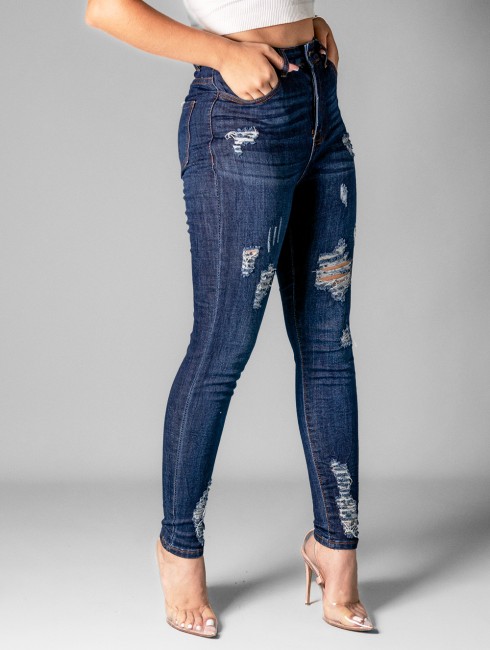Ripped Jean with Spandex